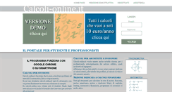 Desktop Screenshot of calcoli-online.it