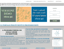 Tablet Screenshot of calcoli-online.it